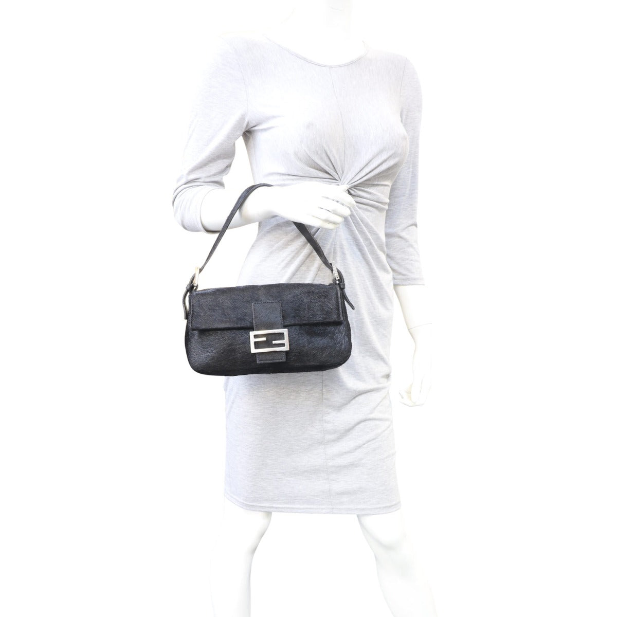 Fendi Ponyhair Baguette Bag