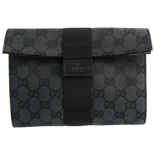 Gucci black cloth clutch bag