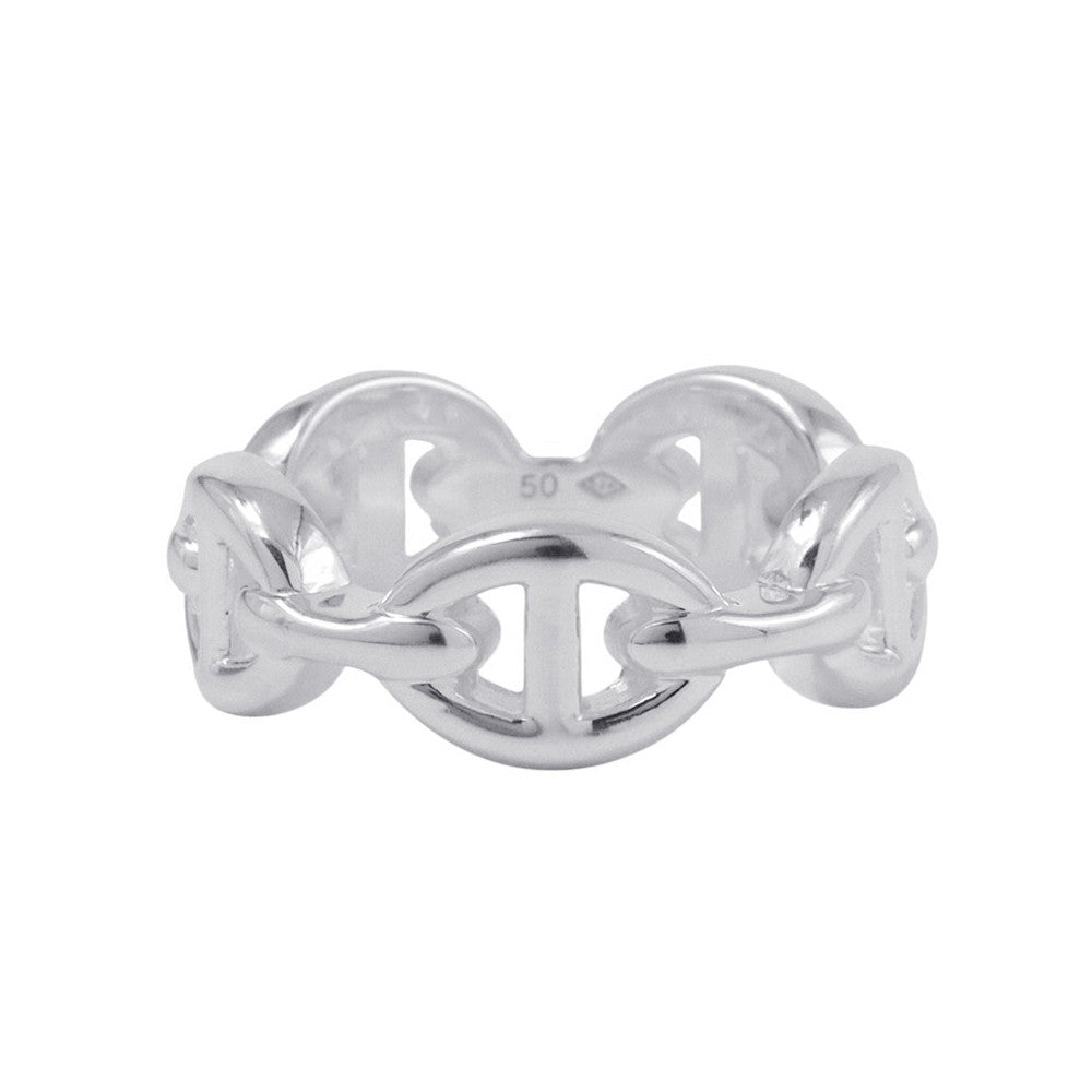 HERMES Chaine d'Ancre Anchene Ring Size PM/50/#10 SV925