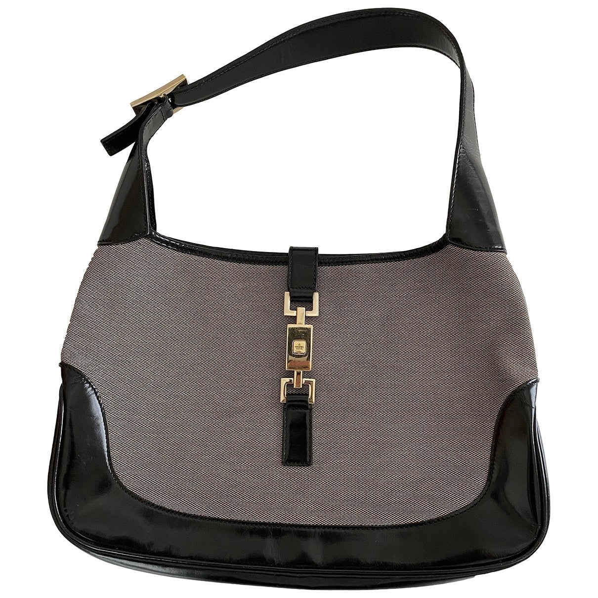 Gucci jackie    grey leather handbag