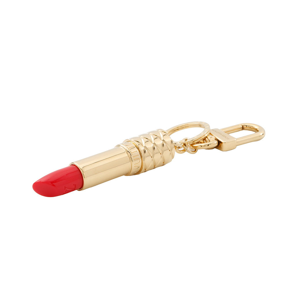 LOUIS VUITTON Bag Charmã»LV Lipstick Red/GoldM03006 Metal