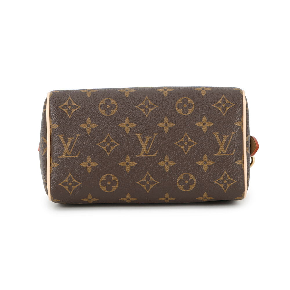 LOUIS VUITTON Speedy Bandouliere Red/BrownM46222 Monogram Size 20
