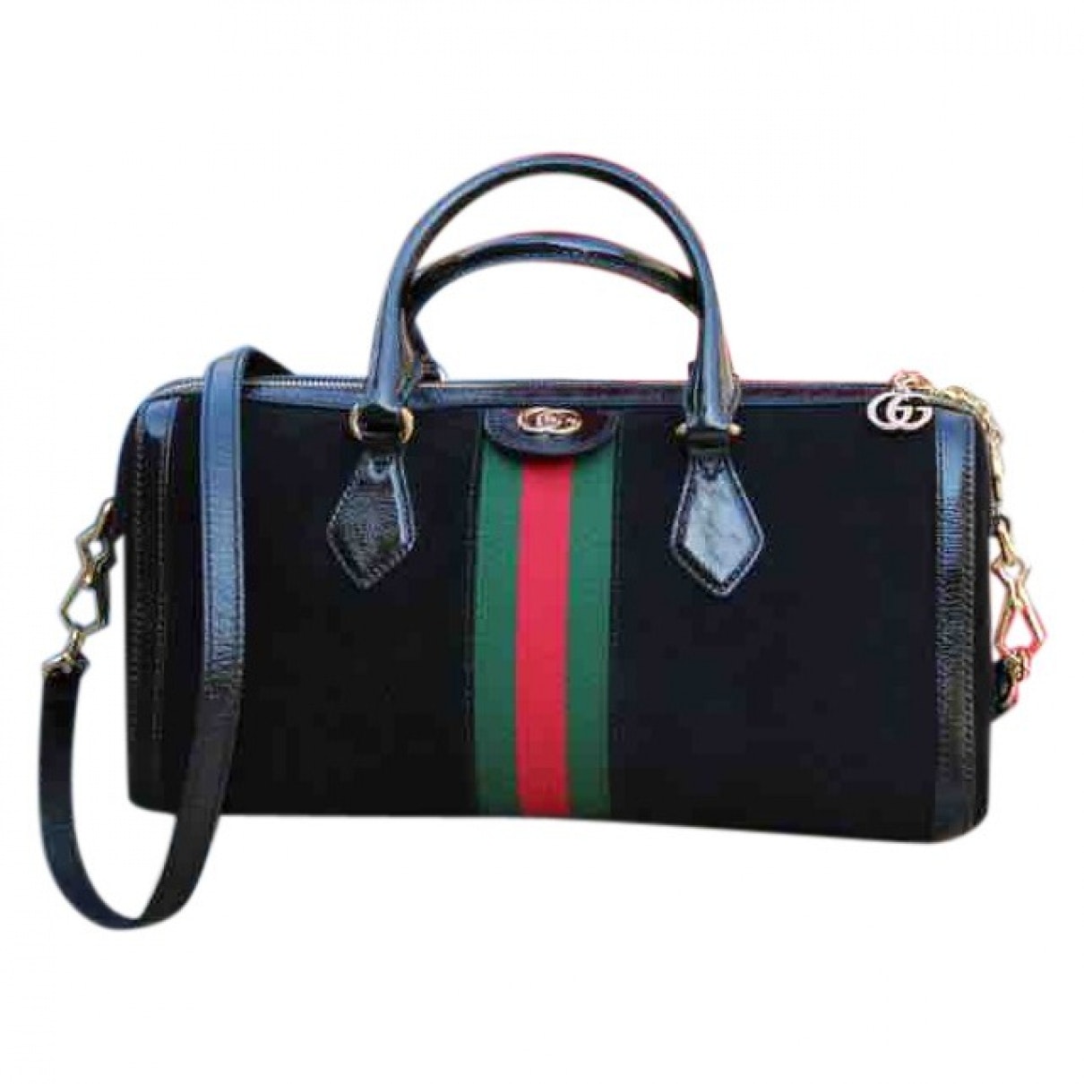 Gucci ophidia black suede handbag