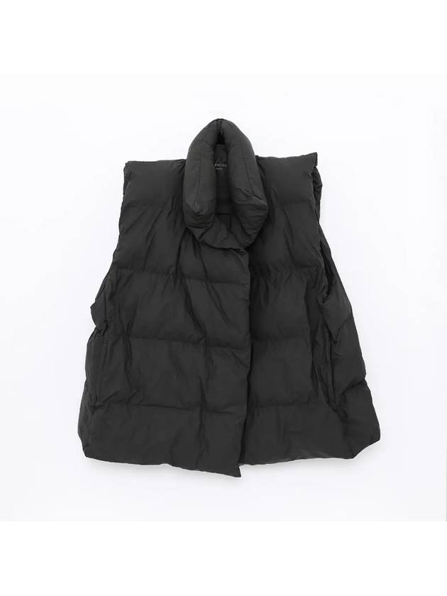 Luxury Balenciaga Trending 2026 Wrap Puffer Padded Vest Black