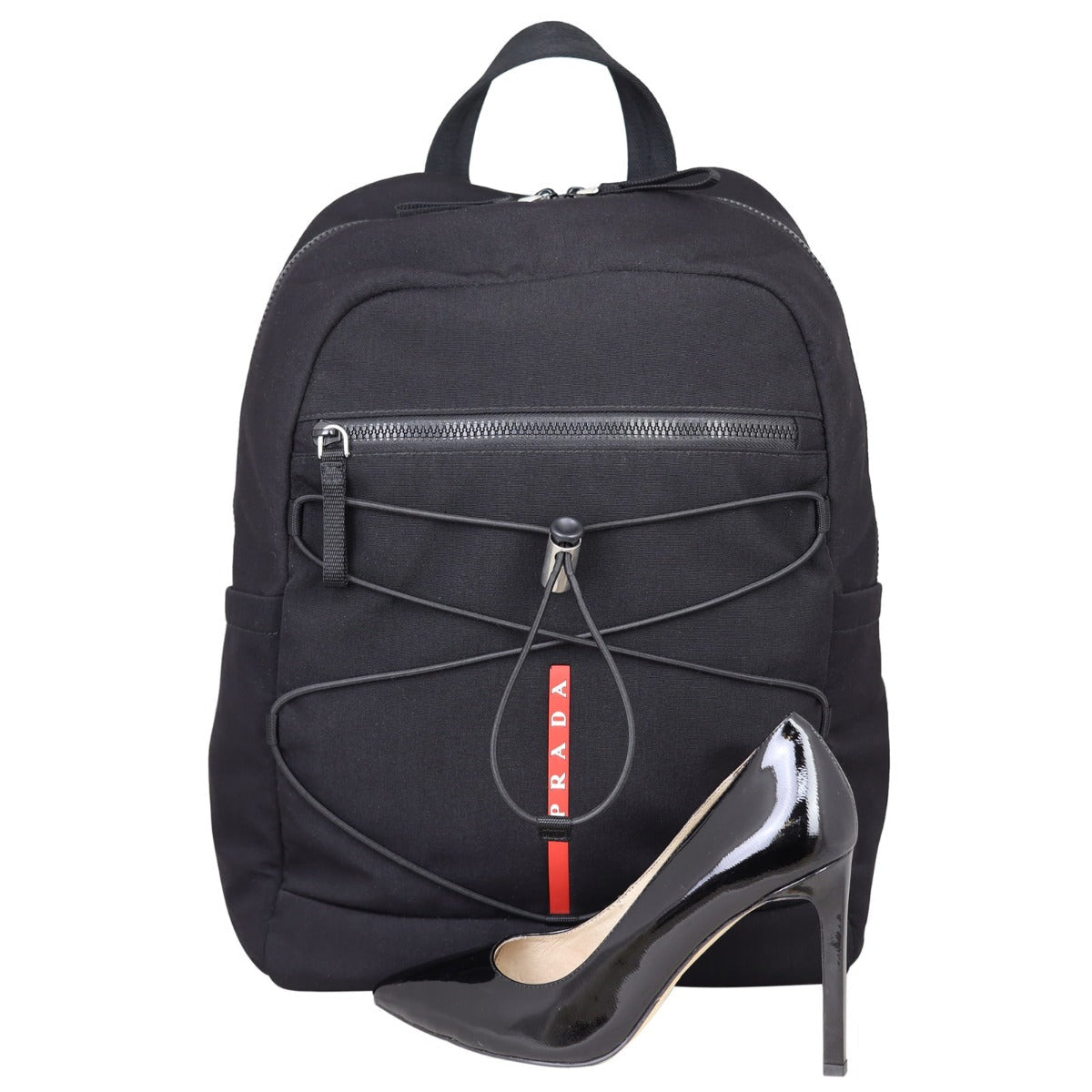 Prada Linea Rossa Padded Recycled-Shell Backpack