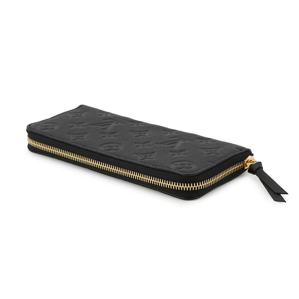 LOUIS VUITTON Portefeuille Clemence NoirM60171 Monogram Empreinte Leather