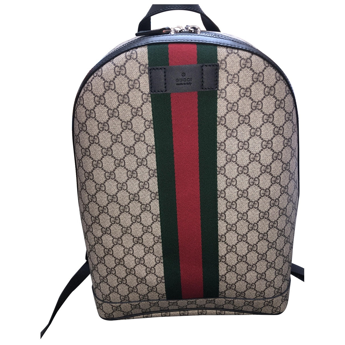 Gucci beige cloth backpacks