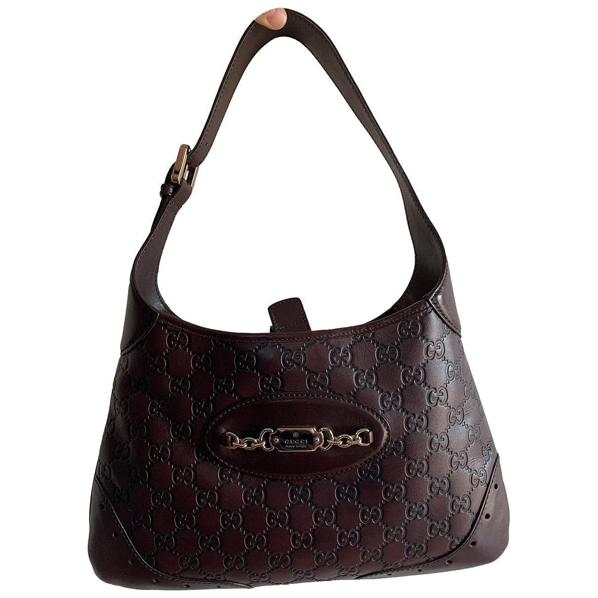 Gucci  Brown Leather Handbag