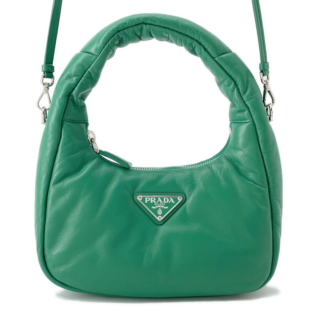 PRADA ?Hobo 2WAYBag Green1BA384 Leather