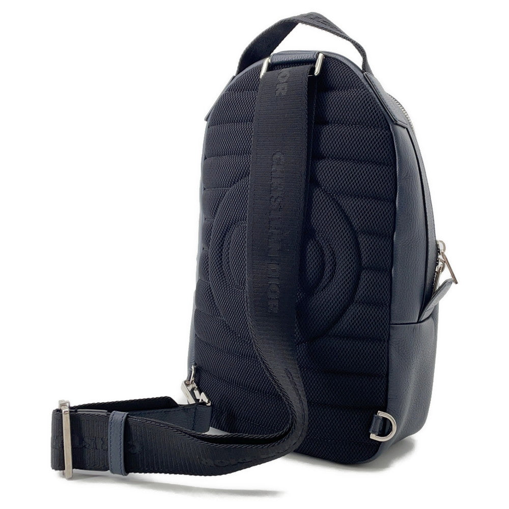 Dior ?Shawn Stüssy Collaboration 2020 Cross Body Bag Navy/Black/Red1ESBO013GDS Leather