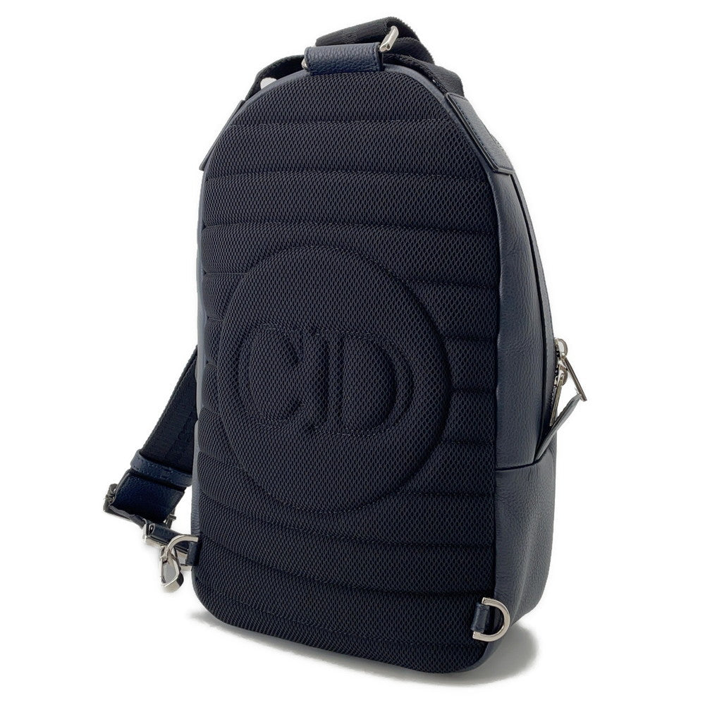Dior ?Shawn Stüssy Collaboration 2020 Cross Body Bag Navy/Black/Red1ESBO013GDS Leather