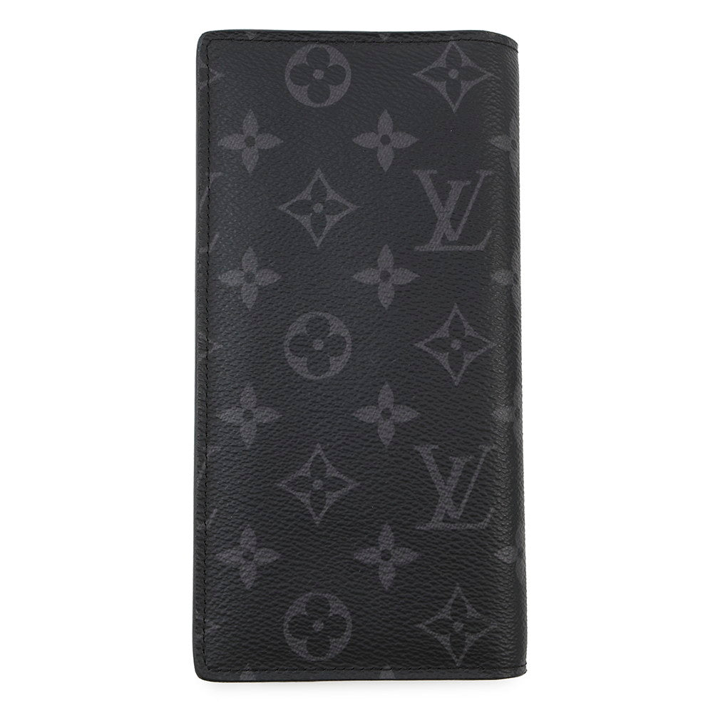 LOUIS VUITTON Portefeuille Brazza NoirM61697 Monogram Eclipse