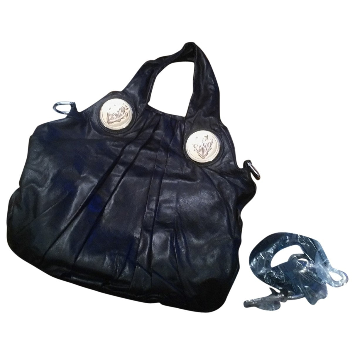 Gucci hysteria black leather handbag