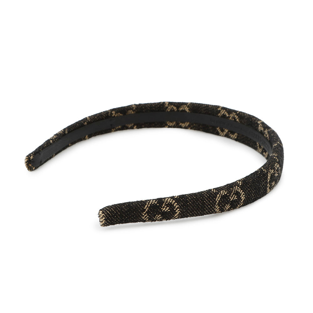 GUCCI GGDenim headband IndigoBlue652835 Denim