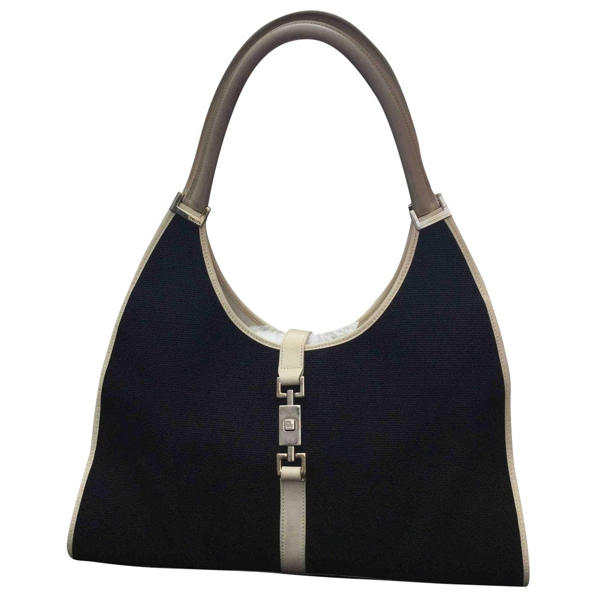 Gucci jackie    navy cloth handbag