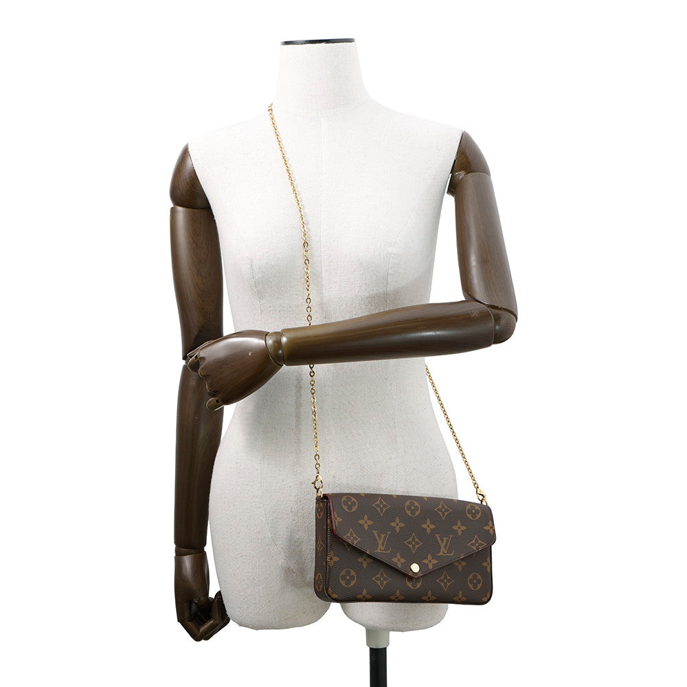 LOUIS VUITTON Felicie Pochette FuchsiaM61276 Monogram