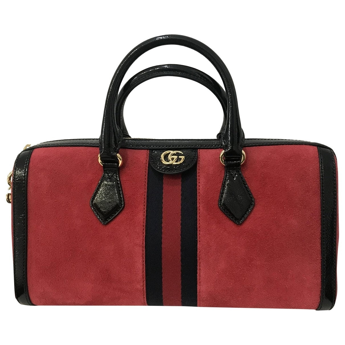 Gucci ophidia red suede handbag