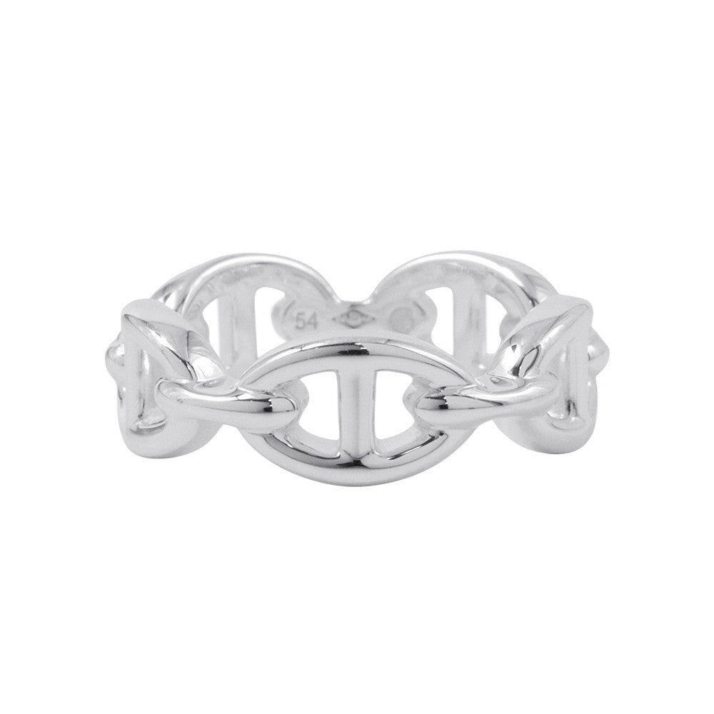 HERMES Chaine d'Ancre Ring Size PM/54/#14 SV925