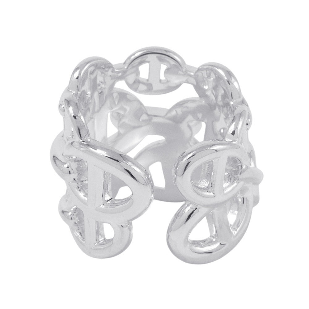 HERMES Chaine d'Ancre Anchene Ring Size GM/52/#12 SV925