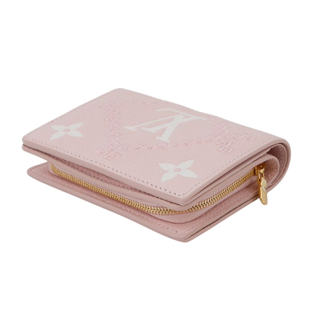 LOUIS VUITTON Portefeuille Claire PinkM81212 Monogram Empreinte Leather Belvedere