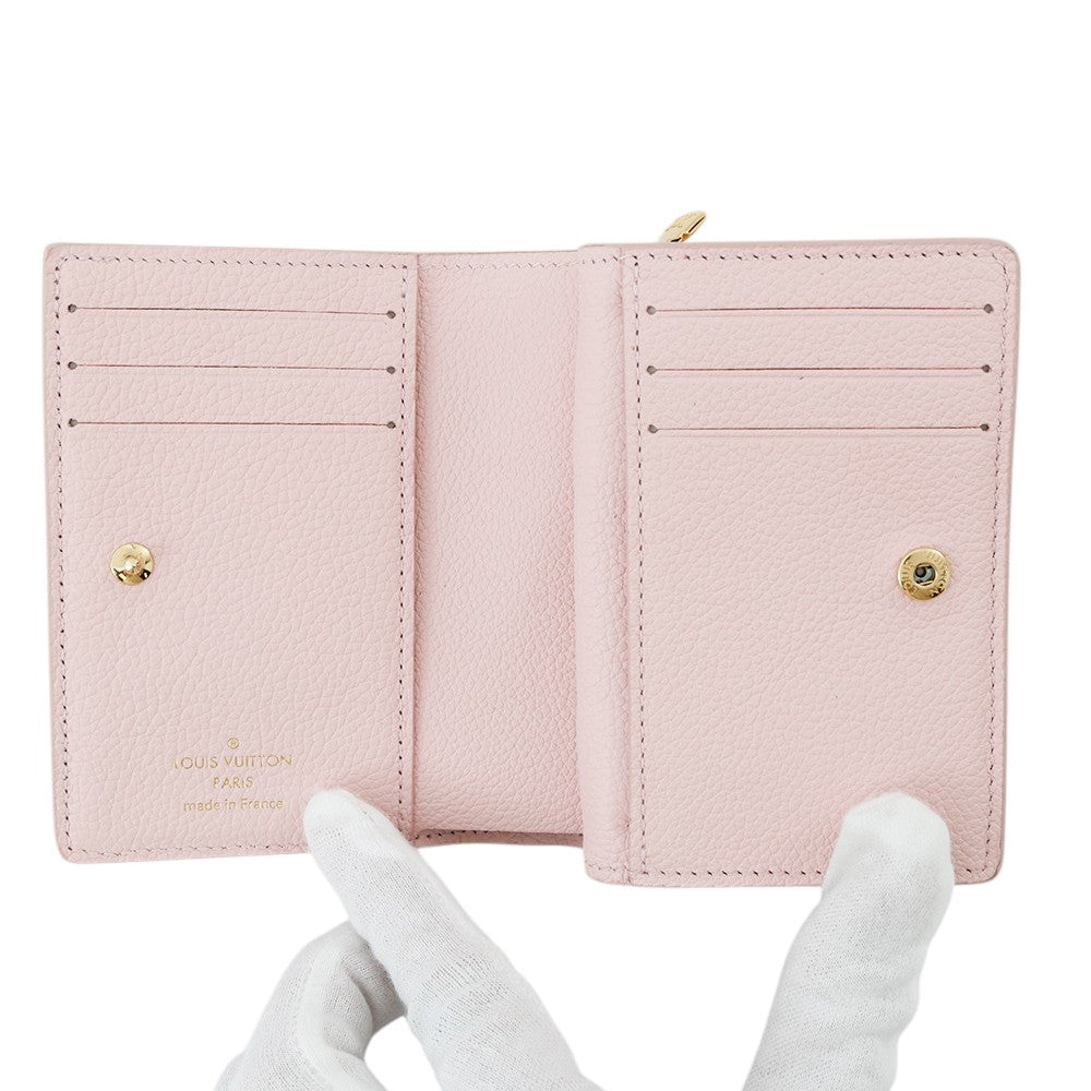 LOUIS VUITTON Portefeuille Claire PinkM81212 Monogram Empreinte Leather Belvedere