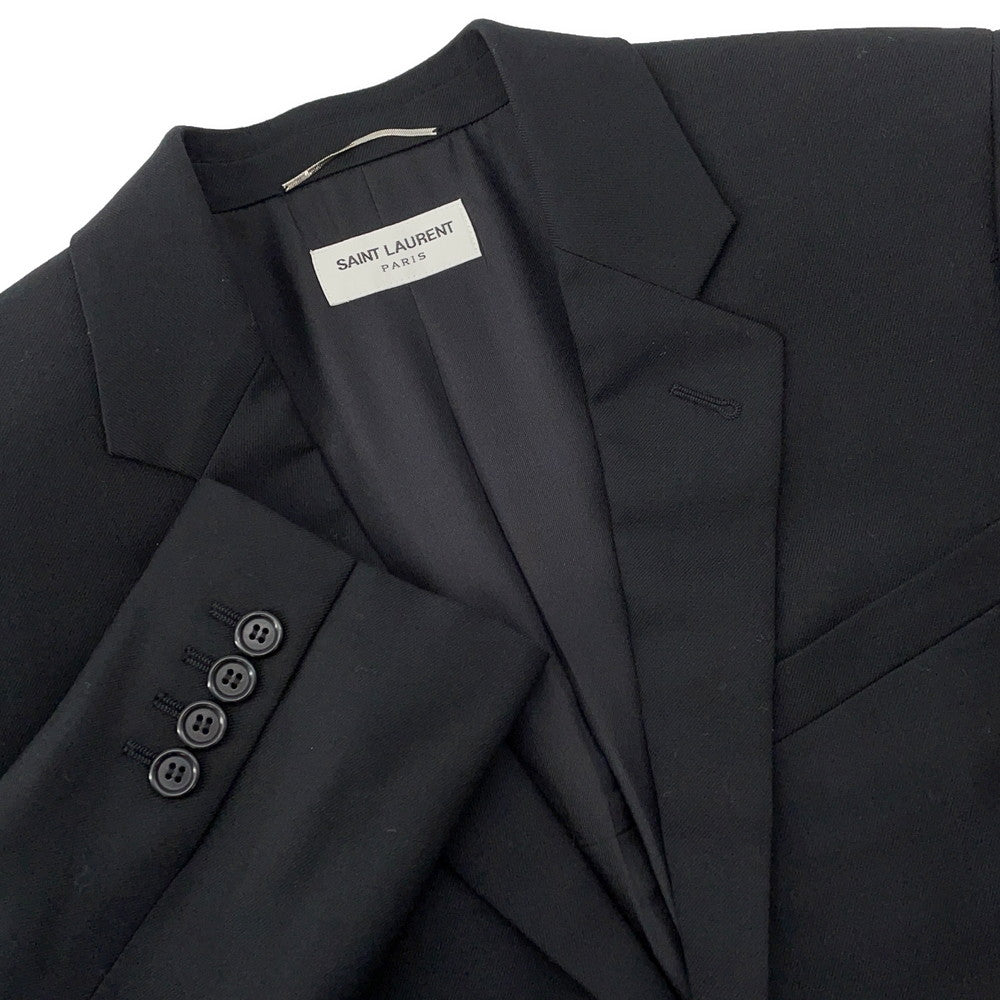 SAINT LAURENT PARIS 2B Tailored Jacket Size Chronomat 44 Black507472 Wool 100%