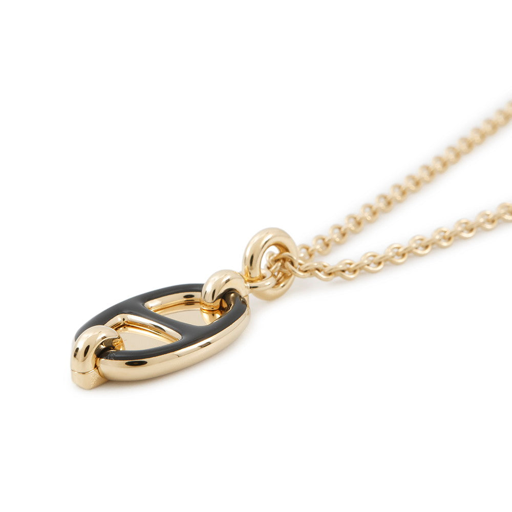 HERMES Pendant "Mini Maillon" Size PM BlackH100053FO03 Metal