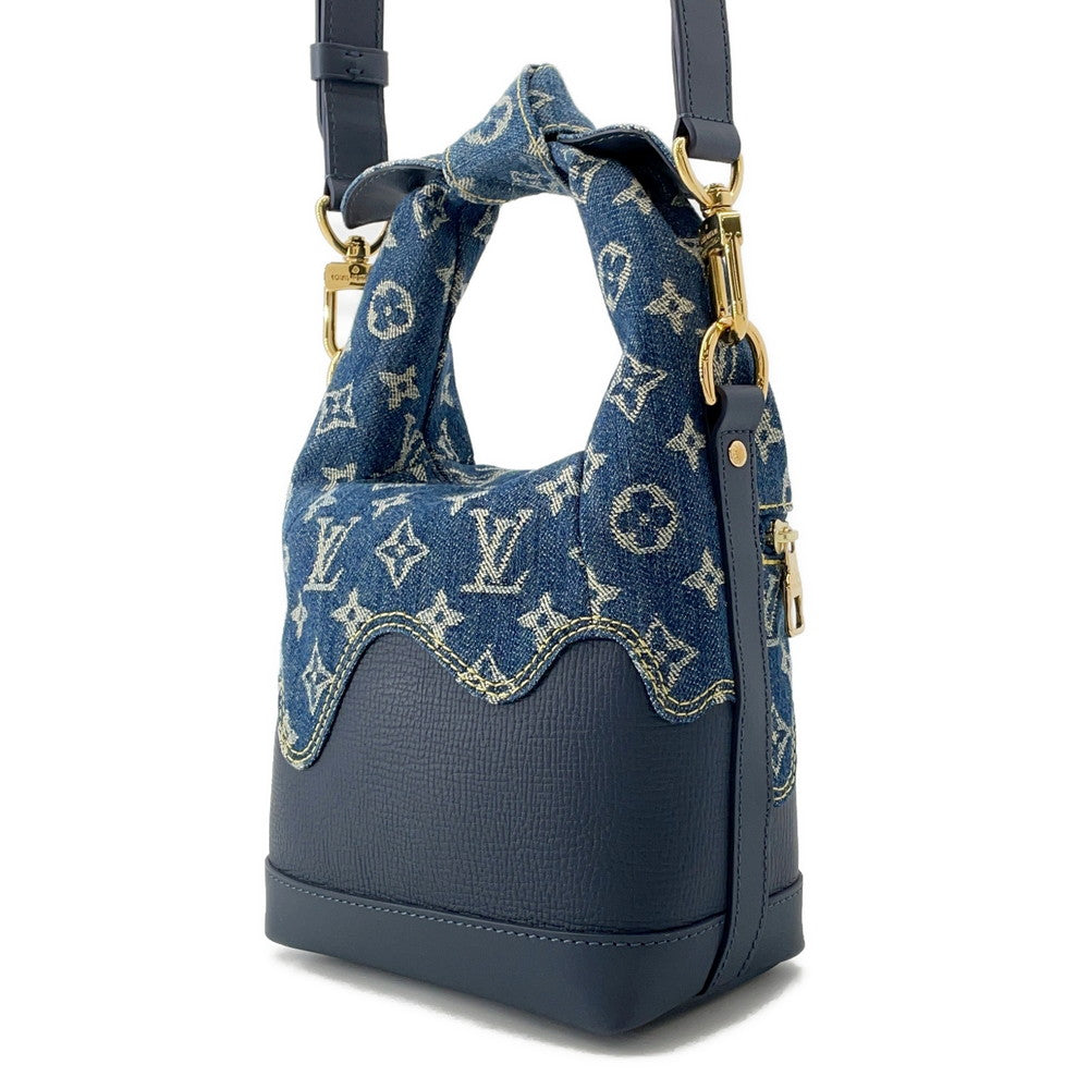 LOUIS VUITTON Japanese Cruiser NIGOCollaboration BlueM45970 Monogram Denim Taurillon Leather