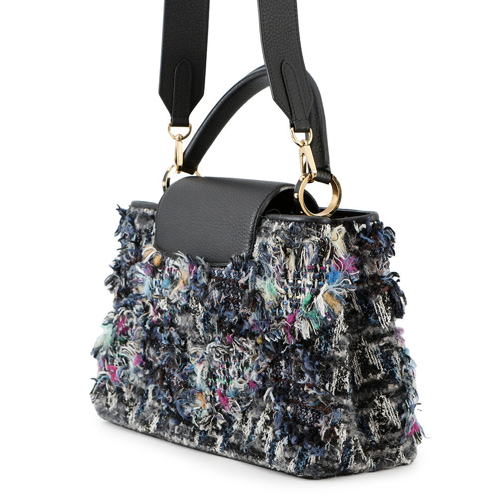 LOUIS VUITTON Capucines NoirM56763 Tweed Size MM