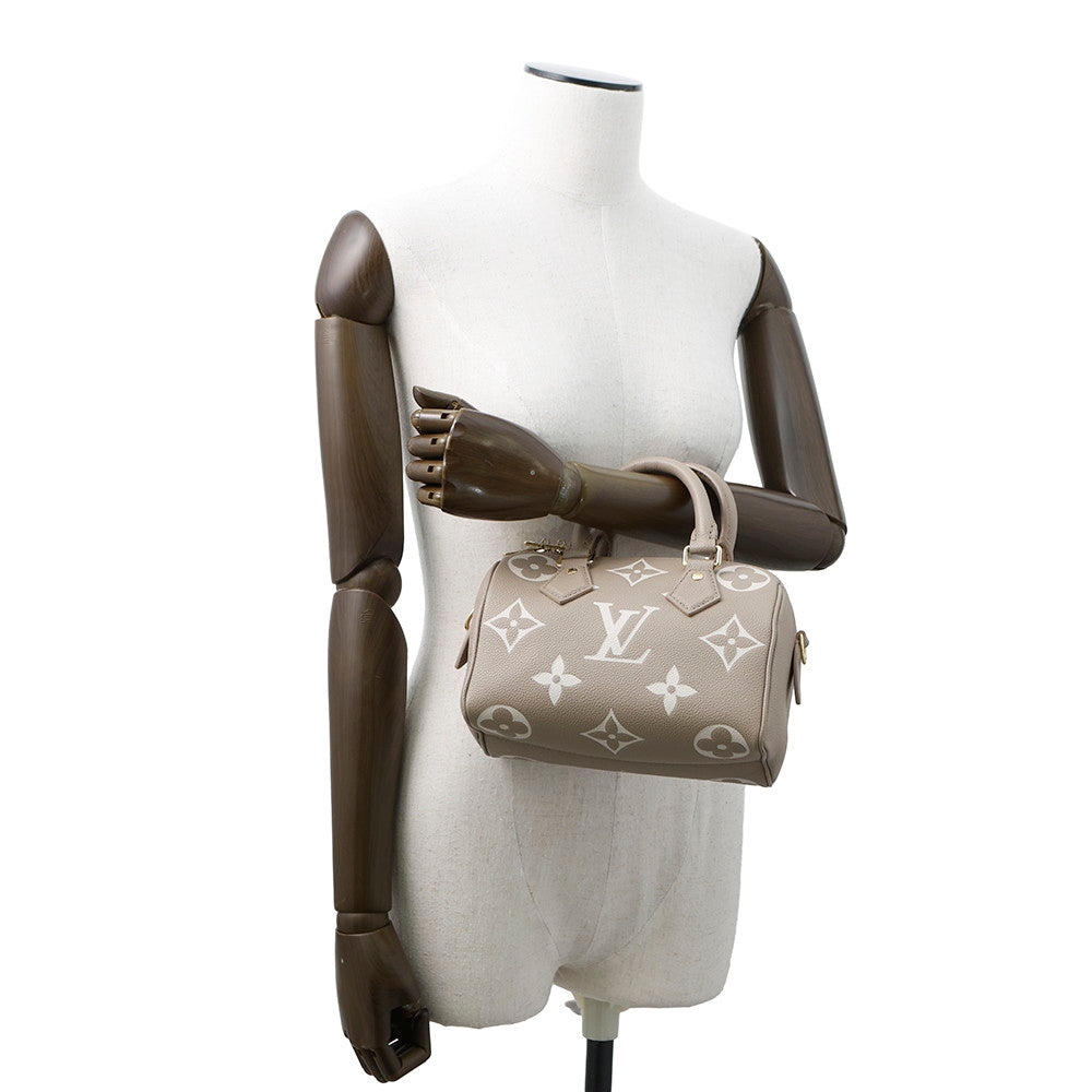 LOUIS VUITTON Speedy Bandouliere Tourterelle claimM46575 Monogram Empreinte Leather Size 20