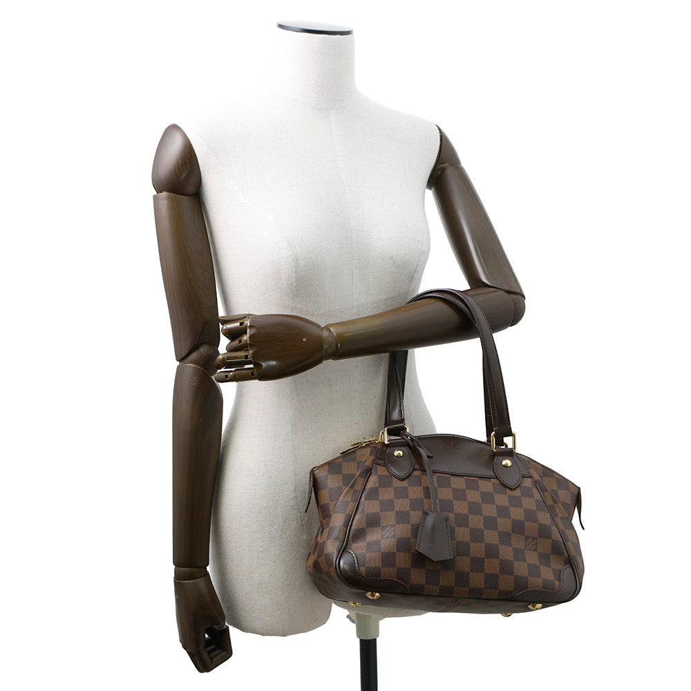 LOUIS VUITTON Verona RedN41117 Damier Ebene Canvas Size PM