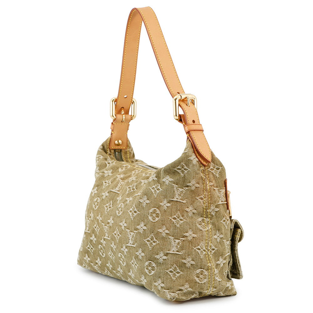 LOUIS VUITTON Baggy KhakiM95213 Monogram Denim Size PM