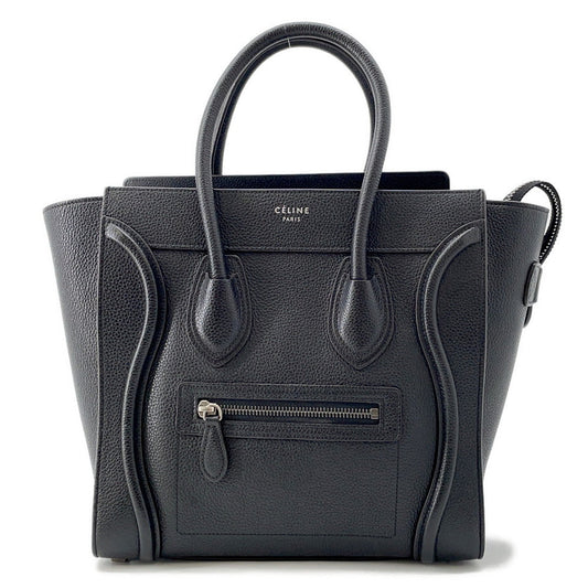 CELINE Luggage shopper Black167793 Leather Size micro