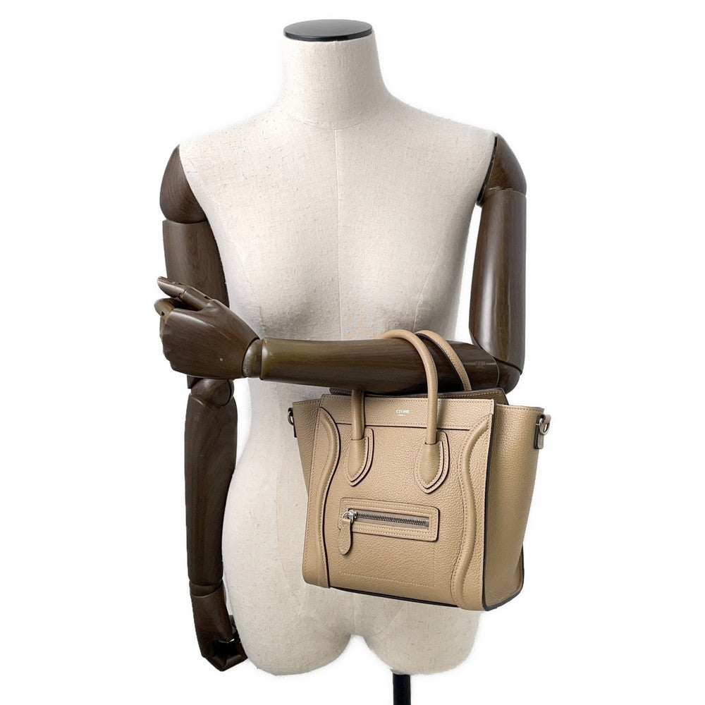 CELINE Luggage shopper Beige189243 Leather Size Nano
