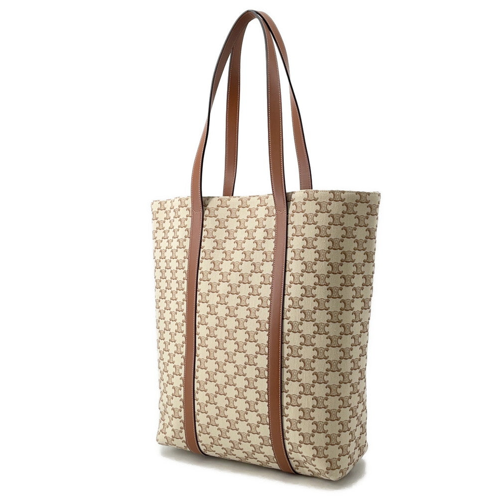 CELINE museum bag Natural/Tan194542 TriompheCanvas Leather