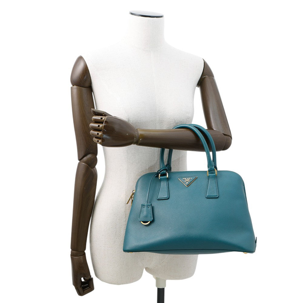PRADA 2way Handbag GreenBL0837 Saffiano LeatherLeather