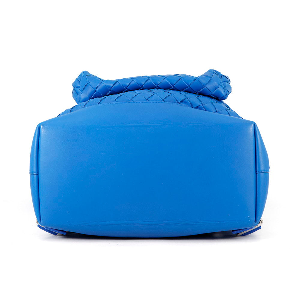 Bottega Veneta INTRECCIATO Backpack Blue653118 Leather