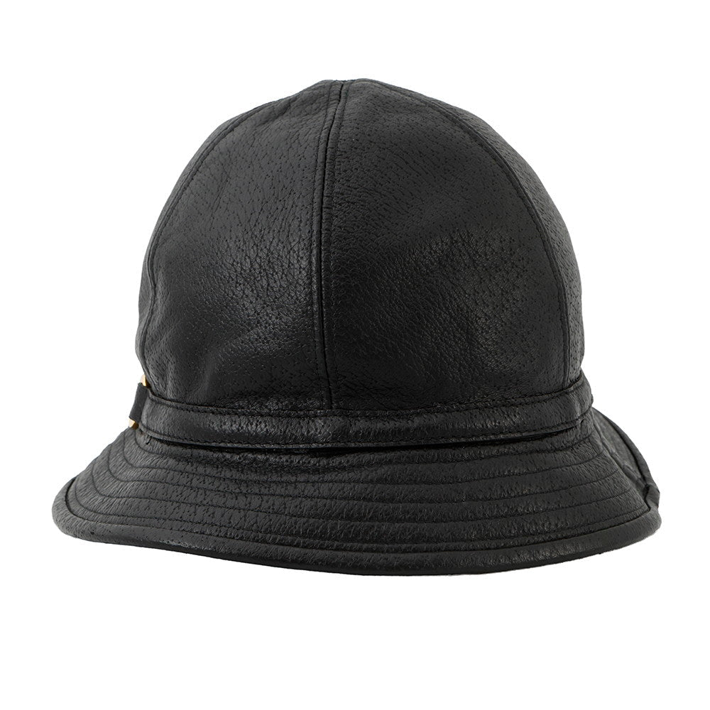 GUCCI Horsebit bucket hat Size S Black666600 Lambskin