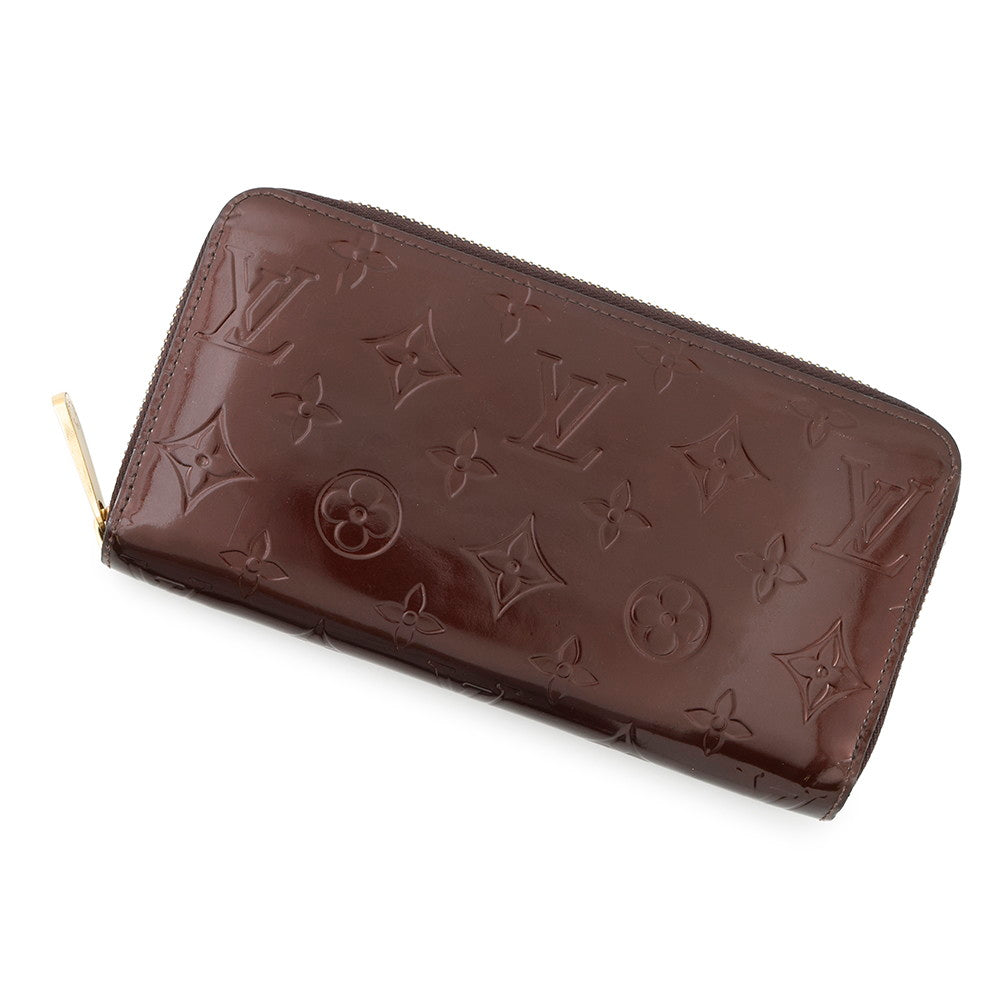 LOUIS VUITTON Zippy Wallet AmaranteM93522 Monogram Vernis Leather