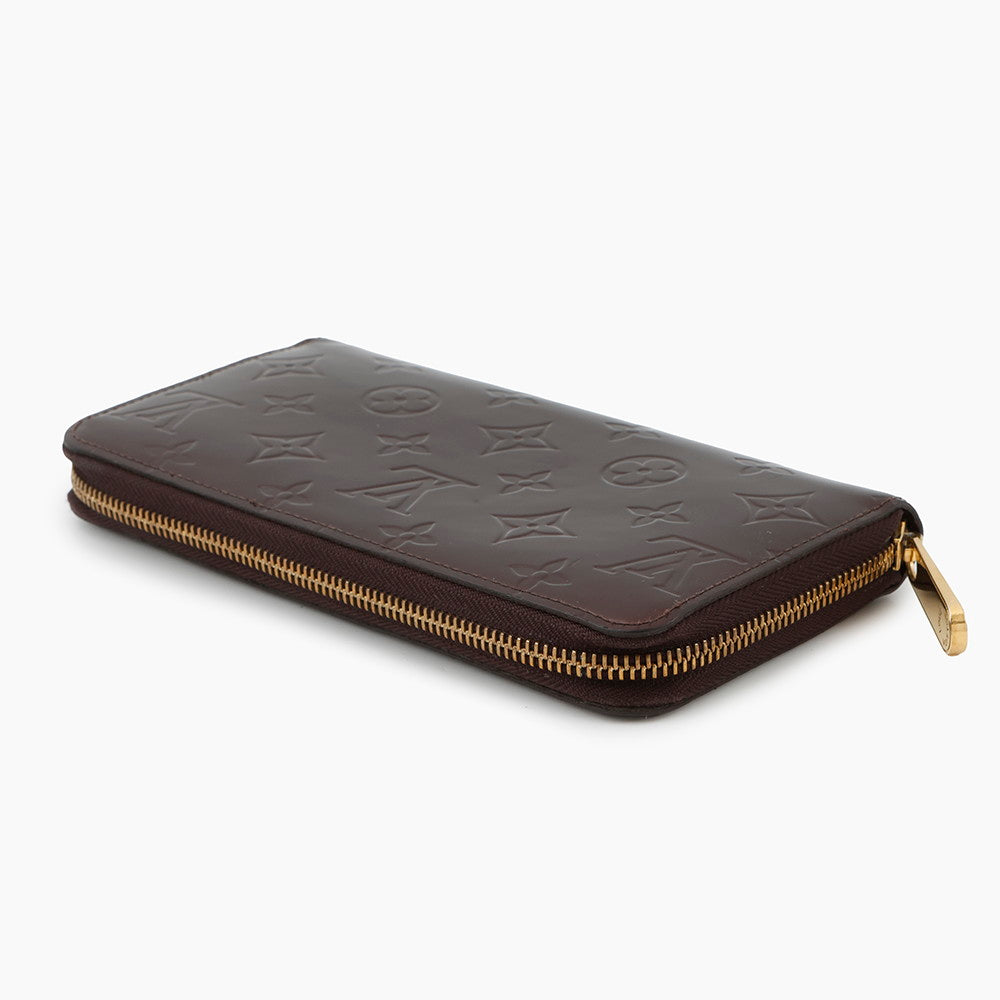 LOUIS VUITTON Zippy Wallet AmaranteM93522 Monogram Vernis Leather
