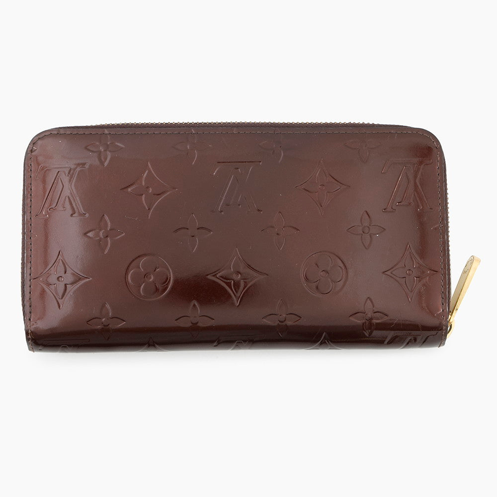 LOUIS VUITTON Zippy Wallet AmaranteM93522 Monogram Vernis Leather