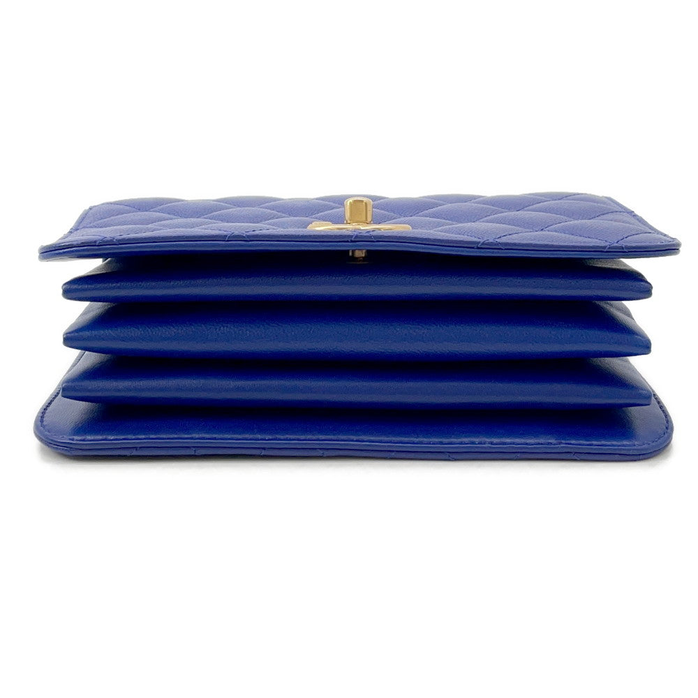 CHANEL Matelasse 2WAYBag BlueAS4286 Caviar Leather