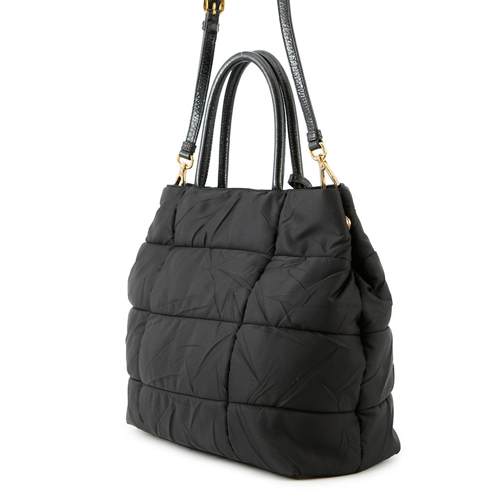 PRADA 2WAYBag BlackBN1596 Nylon Patent Leather