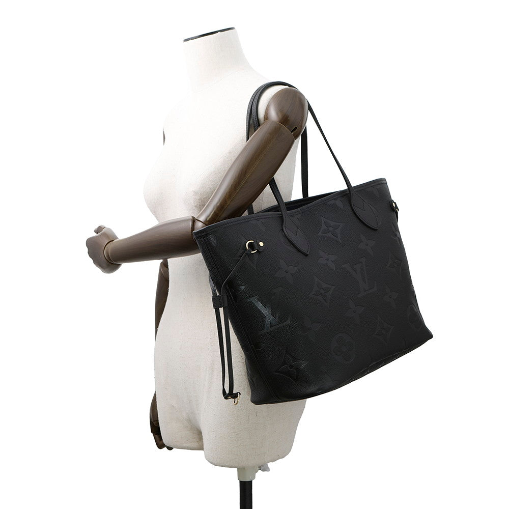 LOUIS VUITTON Neverfull NoirM45685 Monogram Empreinte Leather Size MM