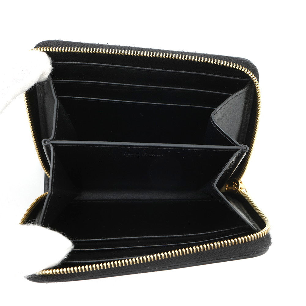 CELINE Triomphe Compact Zipped Wallet Black10B663BFU Leather