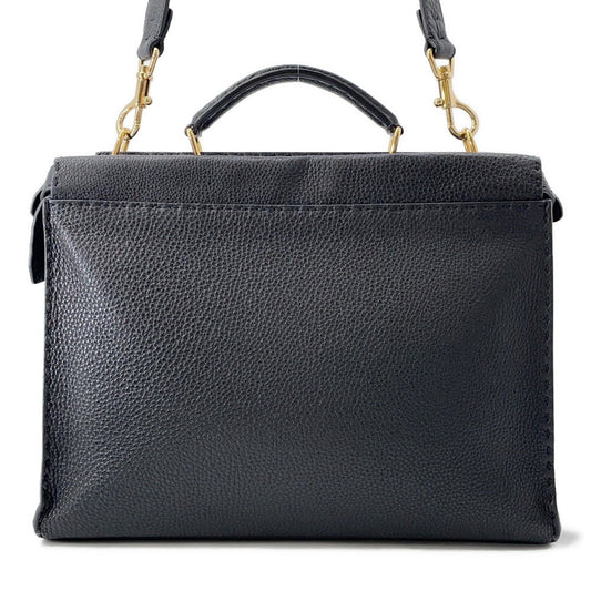 FENDI Peekaboo Selleria Fit Bugs Eye Monster Black7VA406 Leather