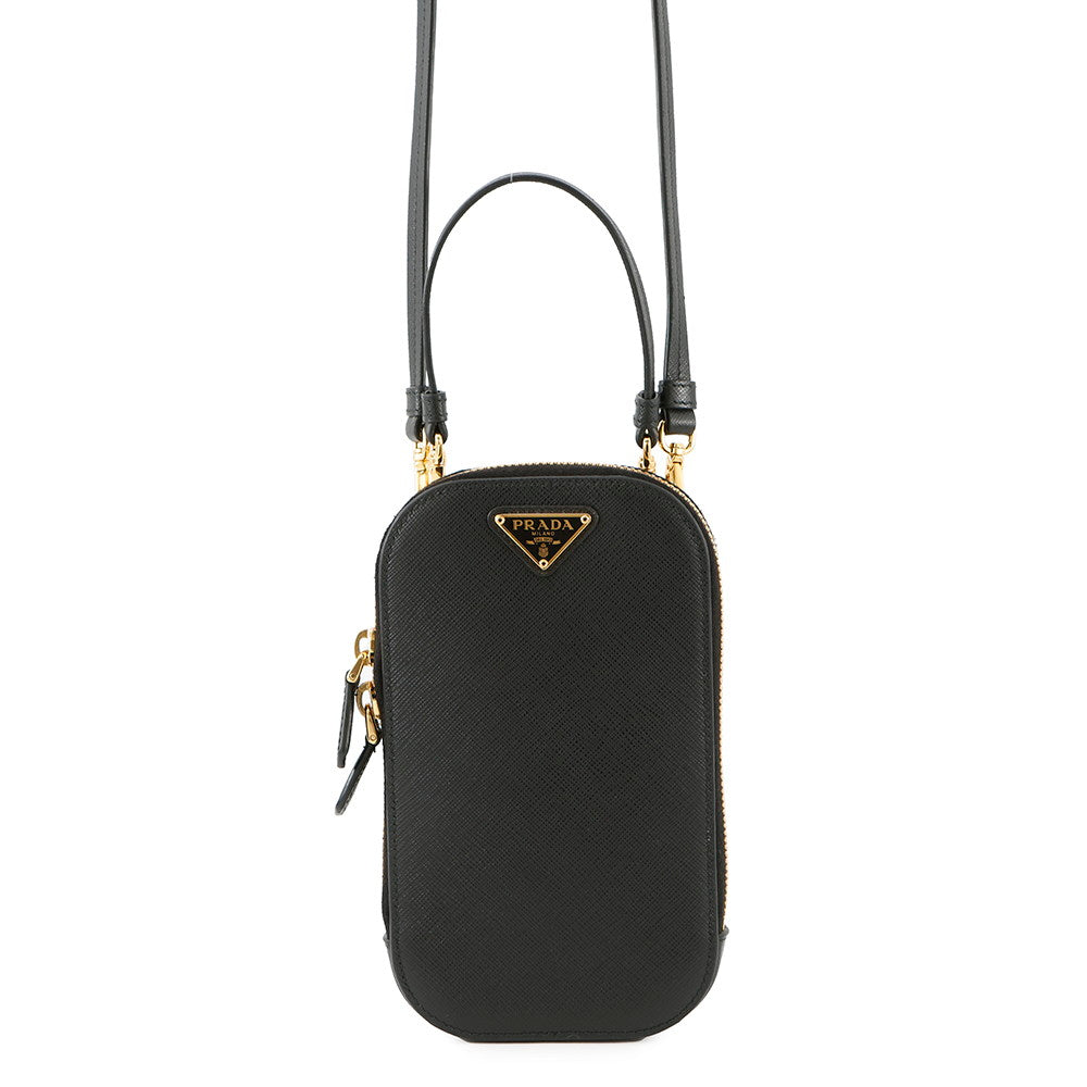 PRADA ?2-way mini bag Black1DH030 Saffiano LeatherLeather