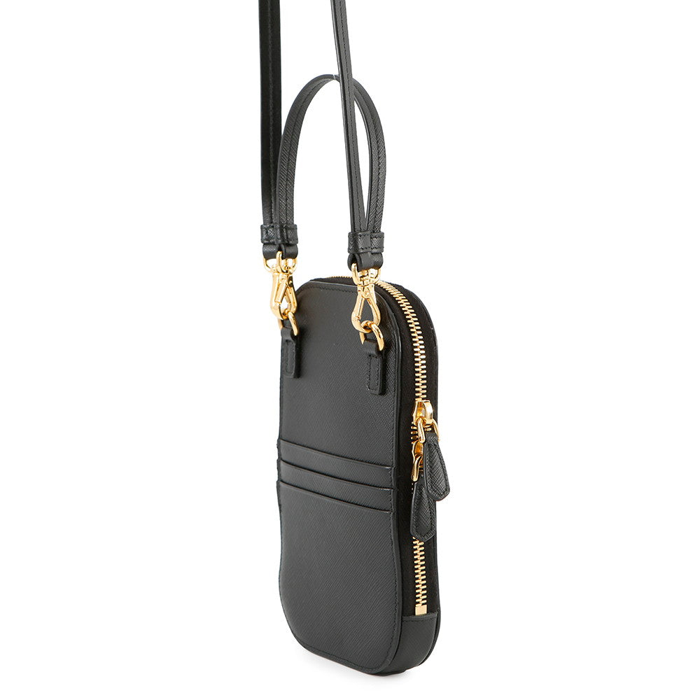 PRADA ?2-way mini bag Black1DH030 Saffiano LeatherLeather