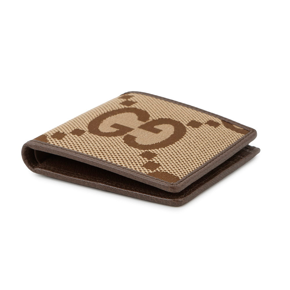 GUCCI Jumbo GG Bifold Wallet Beige/Brown699308 Canvas