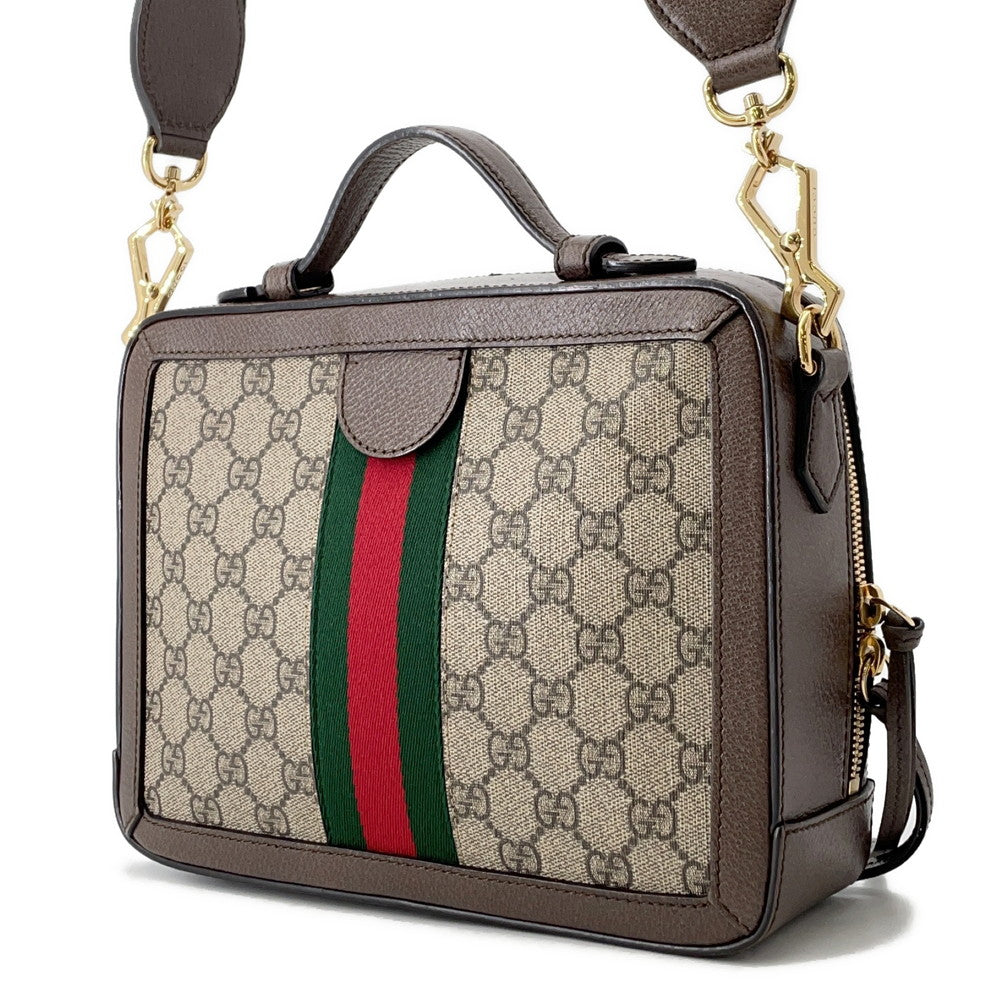 GUCCI Ophidia GG Supreme Shoulder Bag Beige/Brown550622 PVC Leather